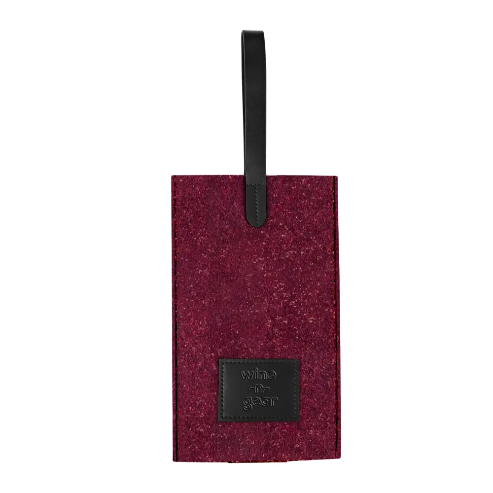 1-Bottle Felt Wine Tote 7