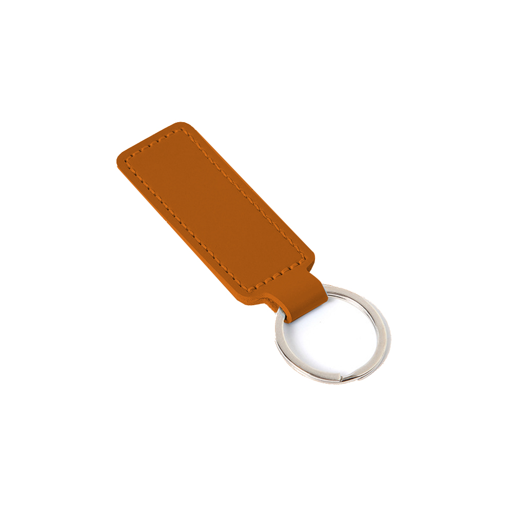 Rectangular PU leather key chain 3