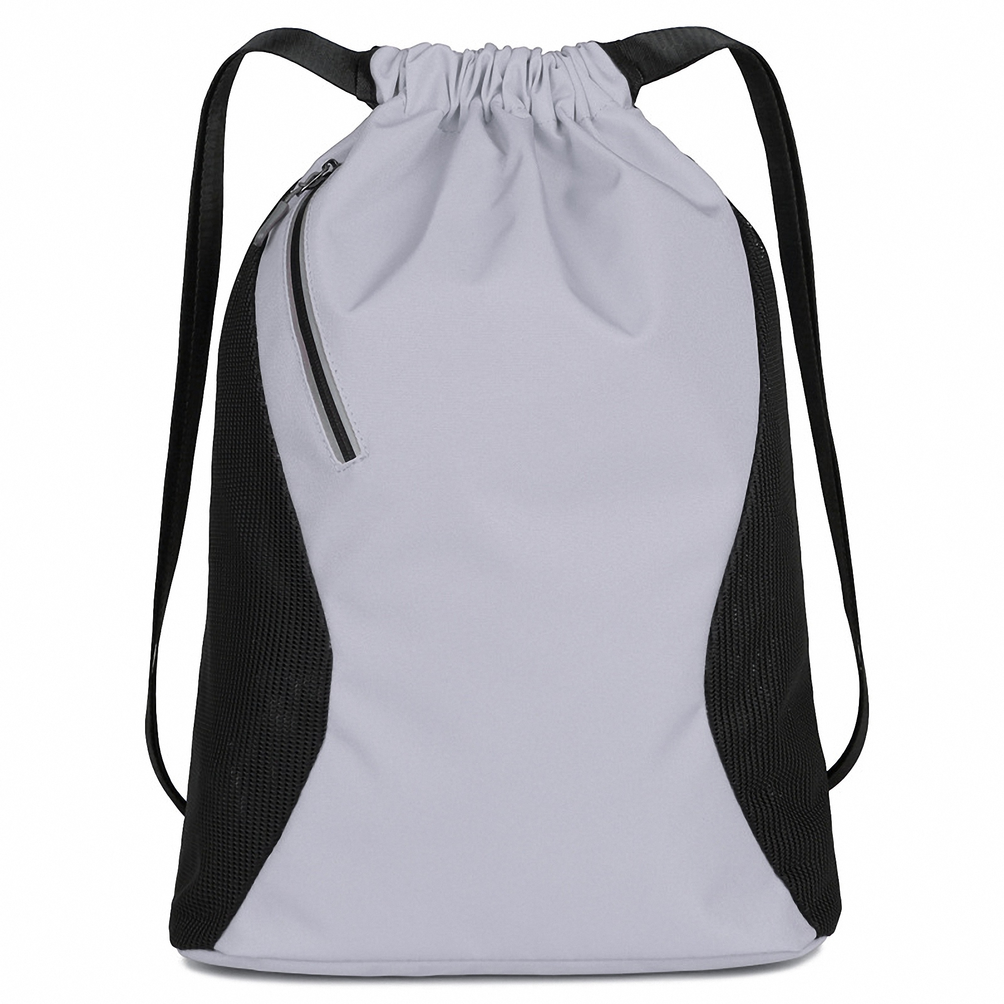 Drawstring Backpack with Front Zipper Pocket 4