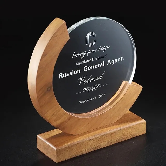 ROUND MOON WOOD AWARD 6