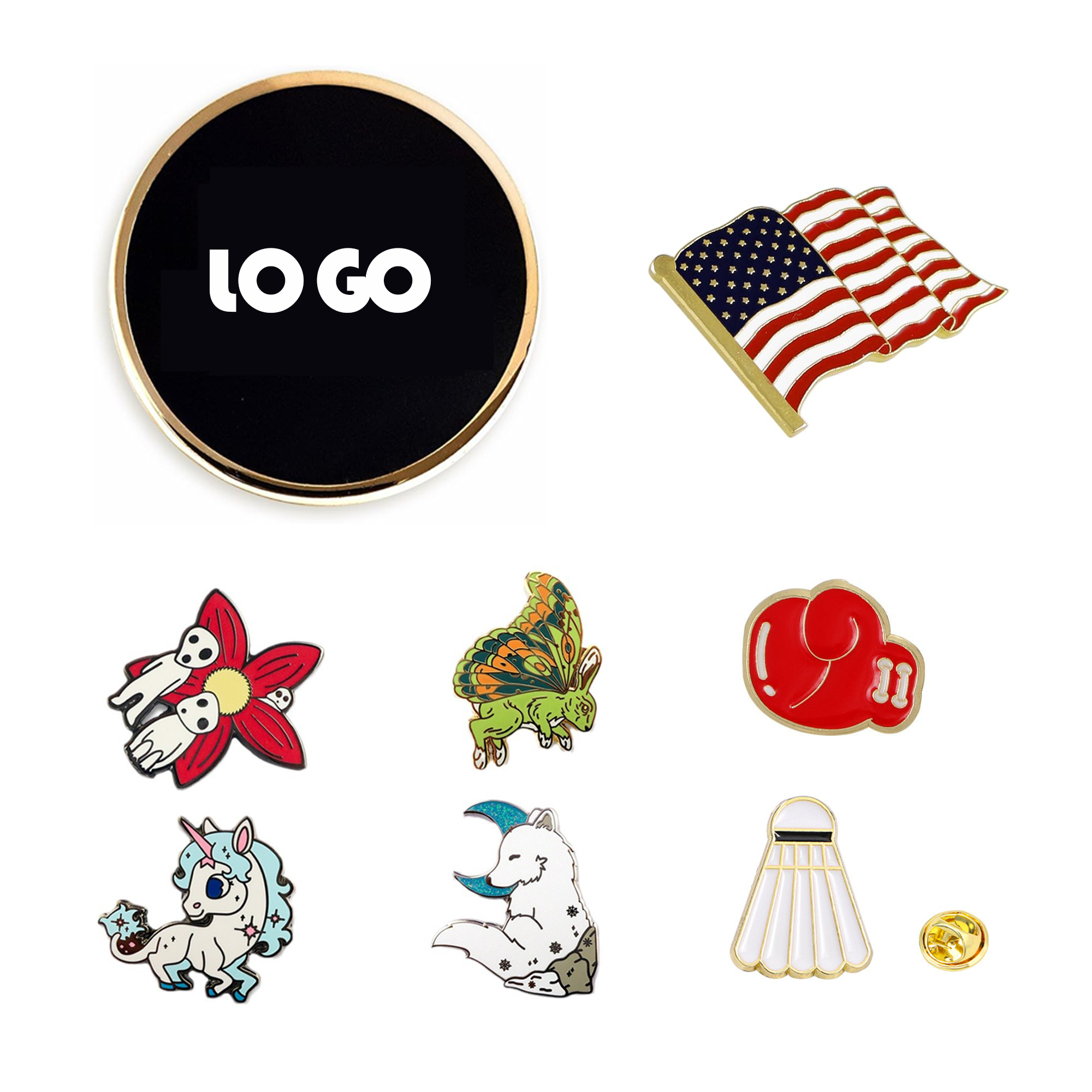 1.38" Custom Hard Enamel Lapel Pin 2