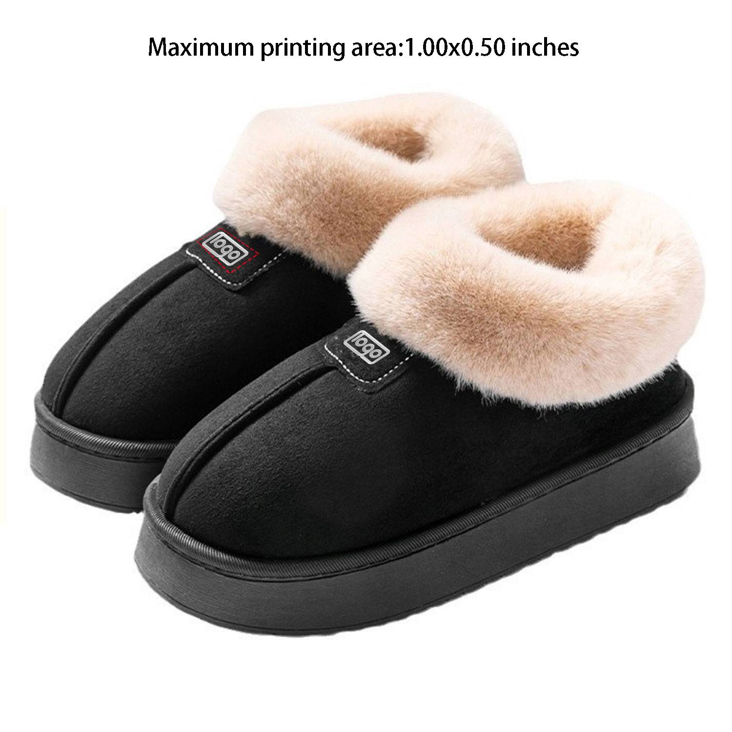 Winter Women Anti Slip Plush Fleece Slipper 9