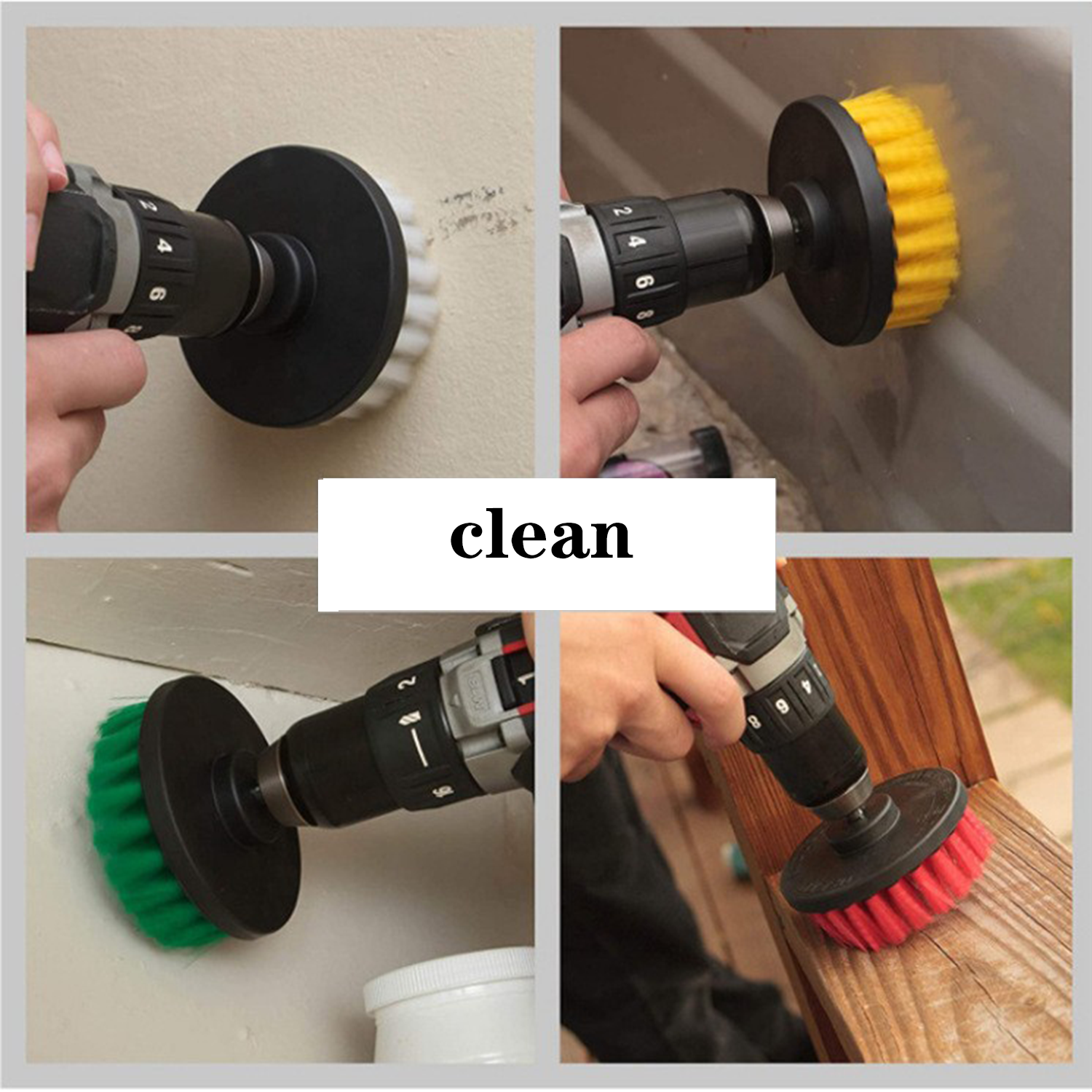 5 Pcs Drill Brush Attachment Set 6