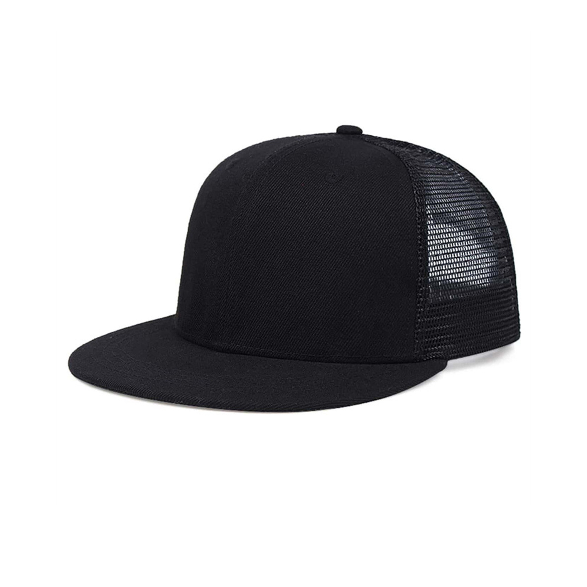 Six Panel Structured Trucker Cap With Mesh Back 12