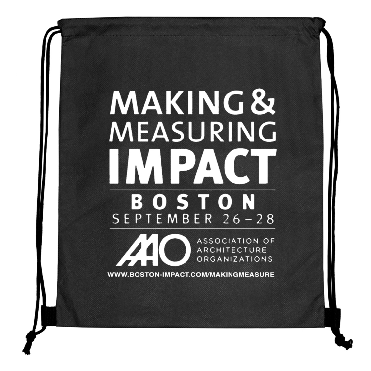 "Breckenridge" 13" W x 16" H - "Economy" Drawstring Cinch Pack Backpack 5