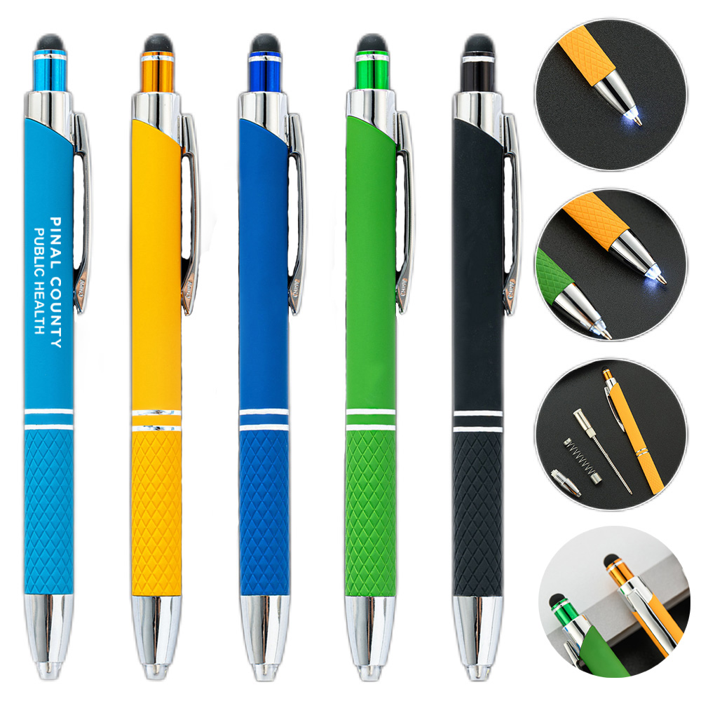 Softy Gel Pen w/ Stylus& LED Light 5