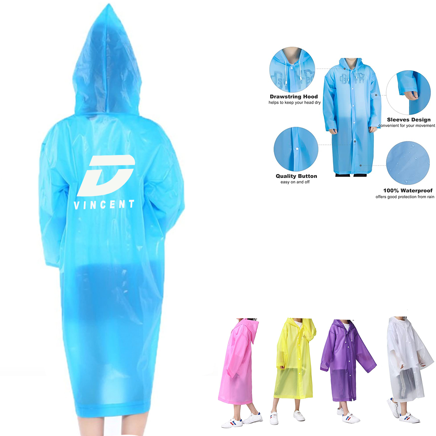 Reusable Kids Raincoat 1