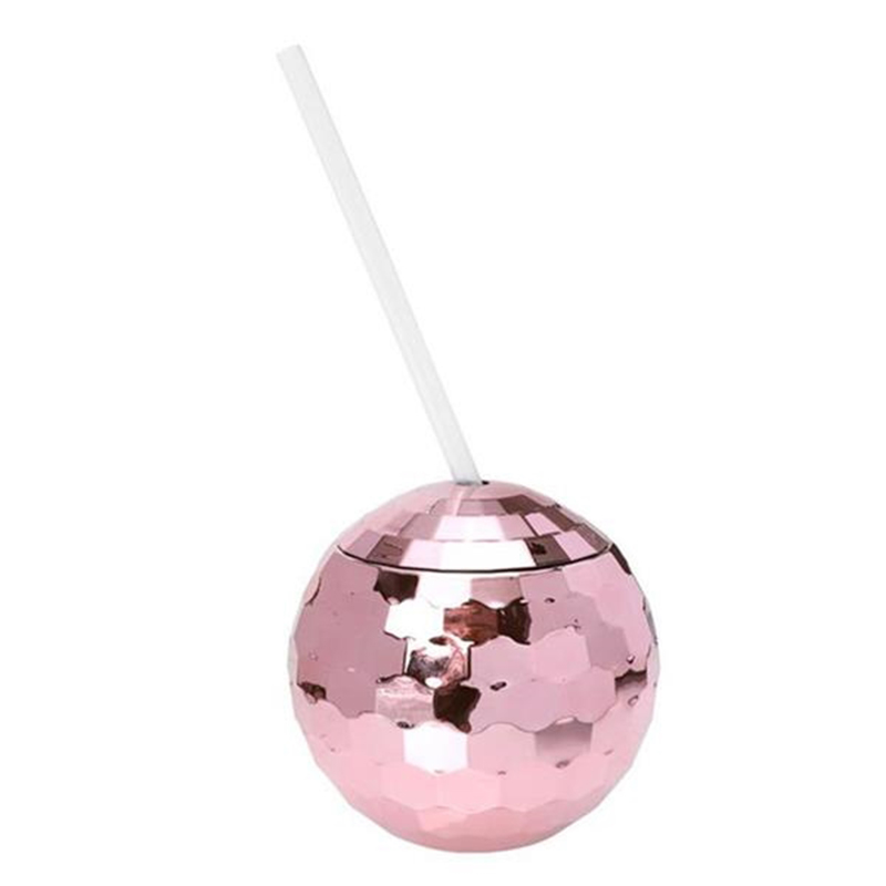 Disco Ball Lid And Straw 20 Ounce Glitter Cocktail Cup 2