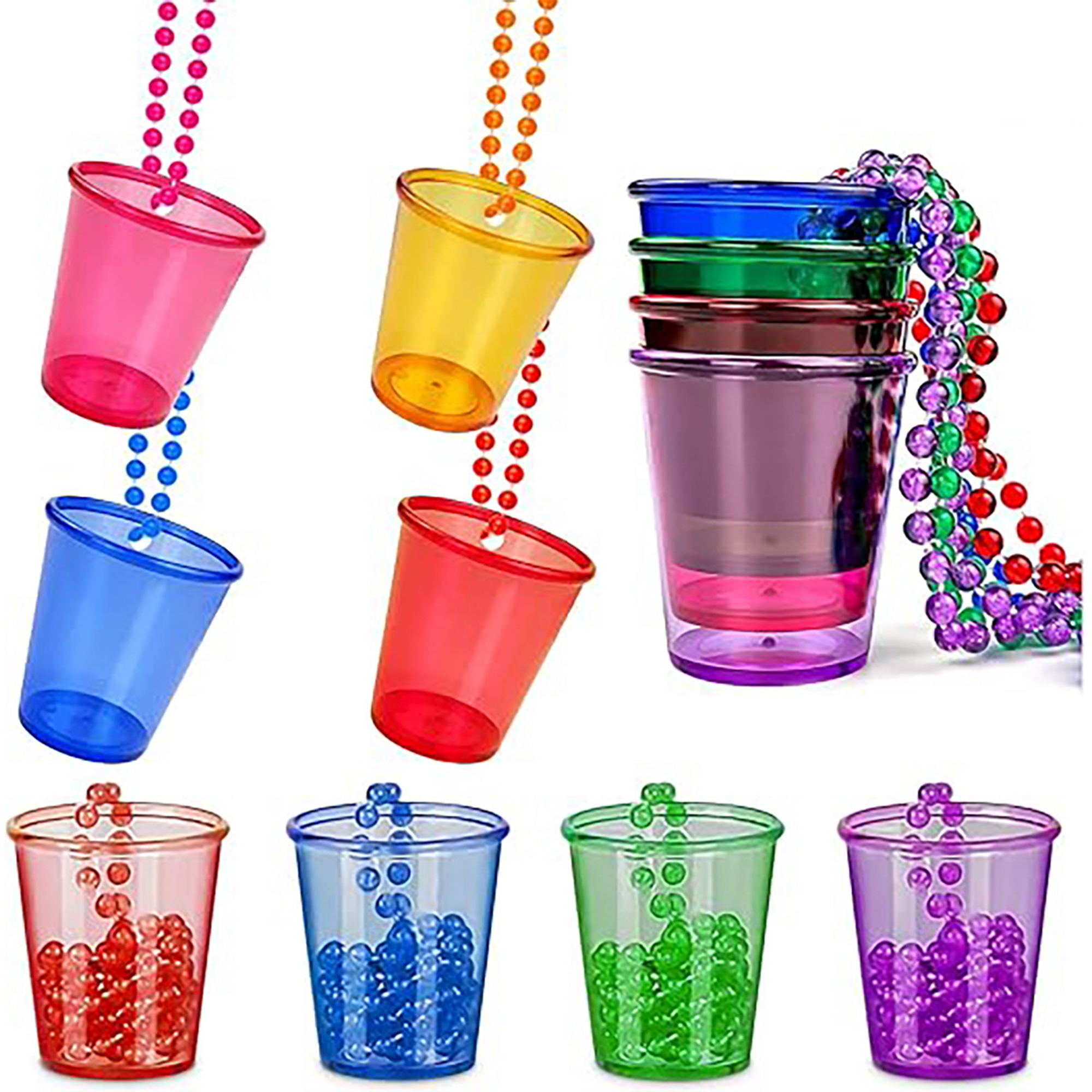 Colorful Plastic Party Bead Cups 3