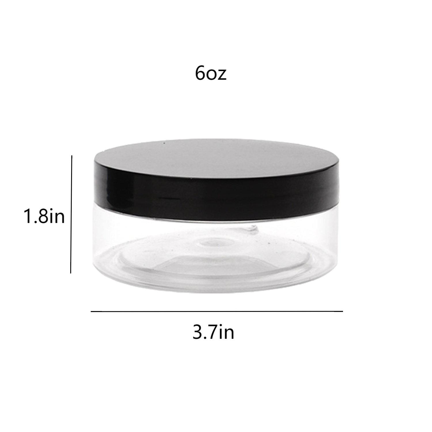 6 Oz Plastic Container Jars 3