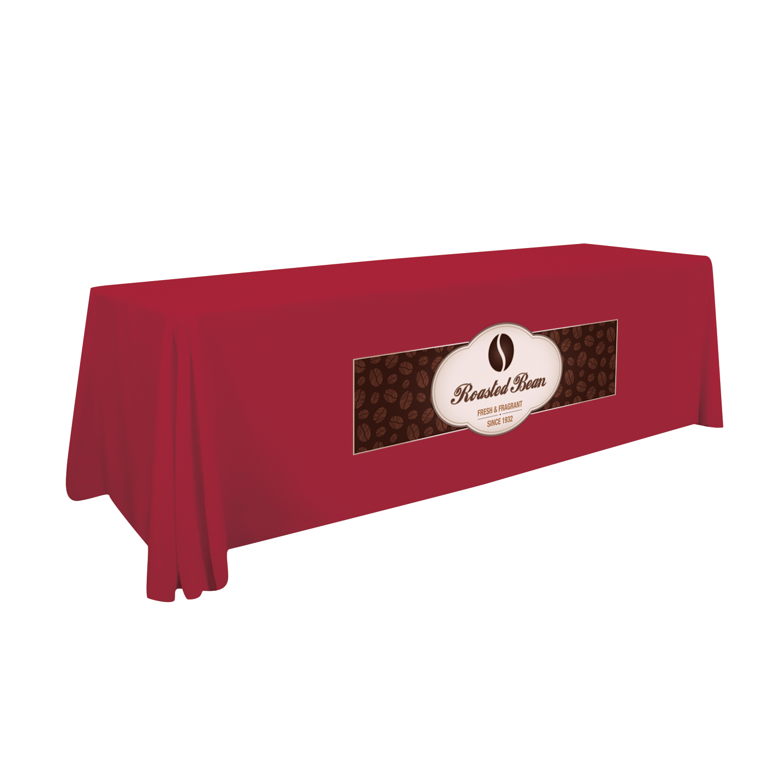 8' Stain-Resistant 4-Sided Table Throw (Full-Color Imprint, One Location) 5