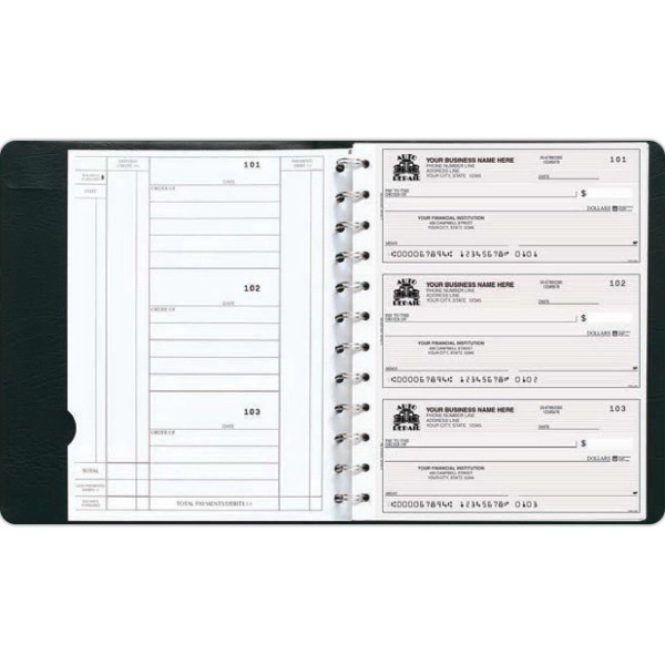Newport Deskbook Checks, 3-On-A-Page Compact Size 2
