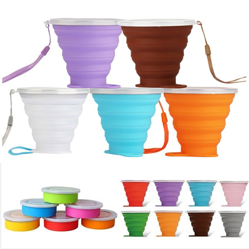 Outdoor Environmental Foldable Triangle Silicone Cup 2