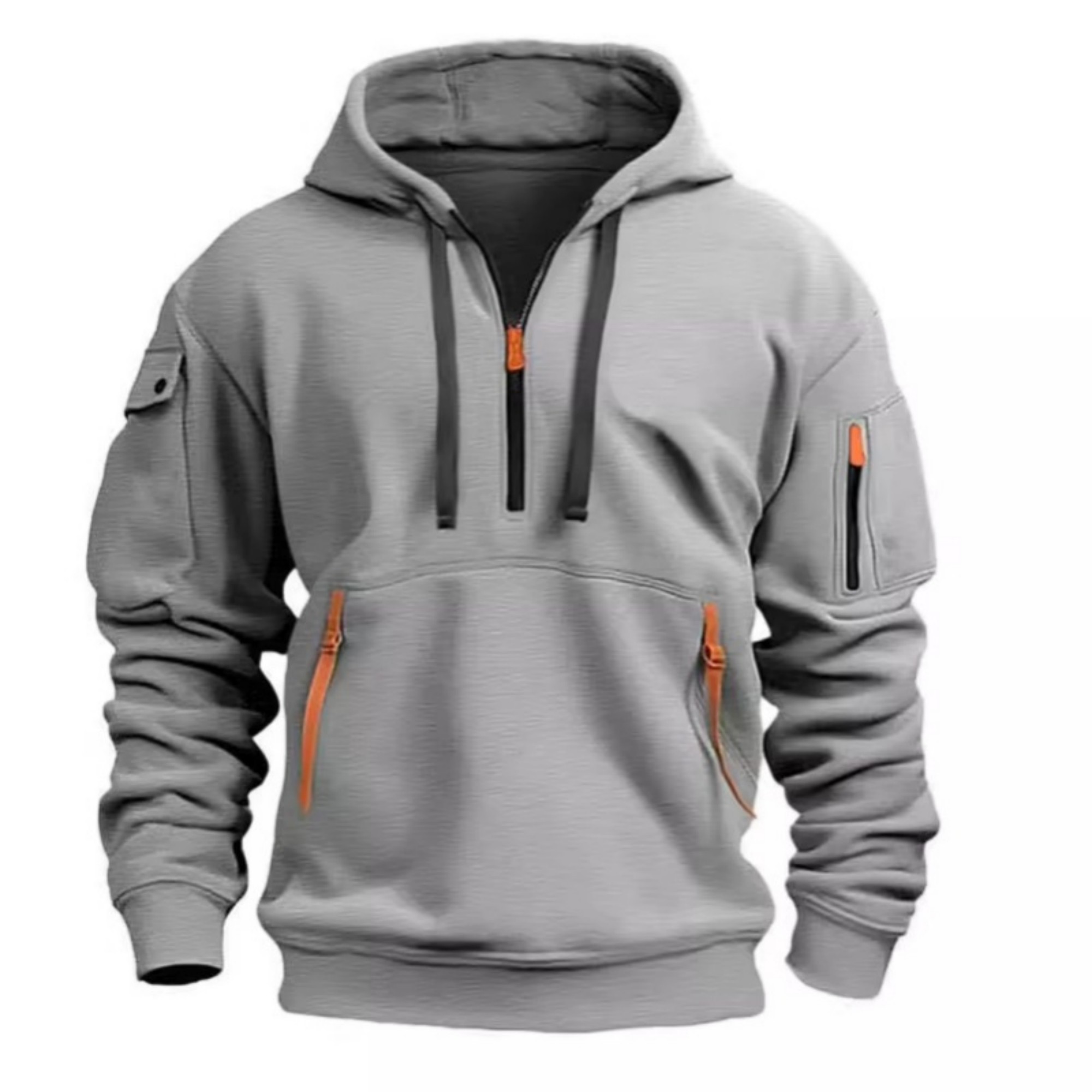 Quarter Zip Pullover With Pockets, custom hoodie or sweatshirt with logo imprint 2