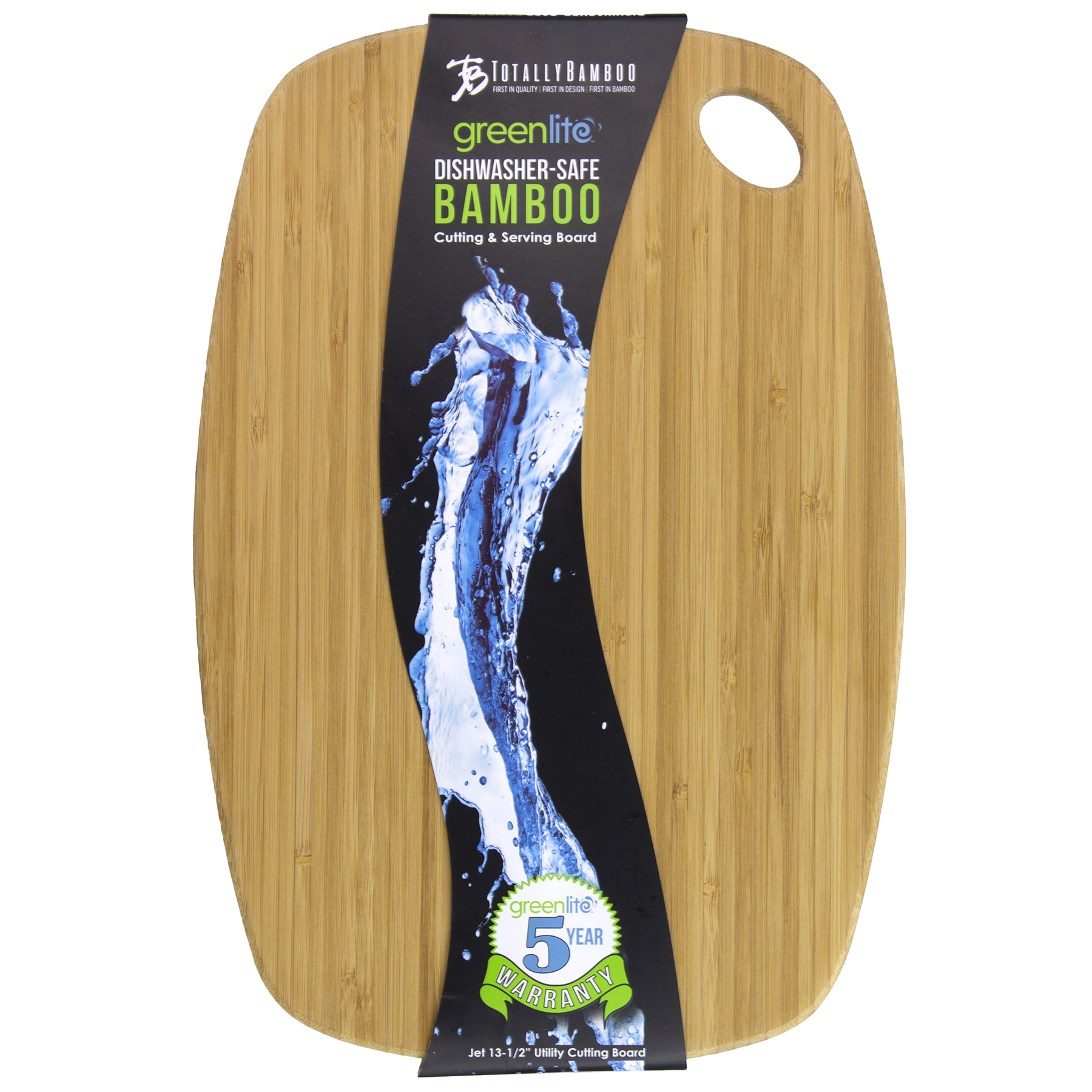 Jet Medium Utility GreenLite™ Dishwasher Safe Bamboo Cutting Board 5
