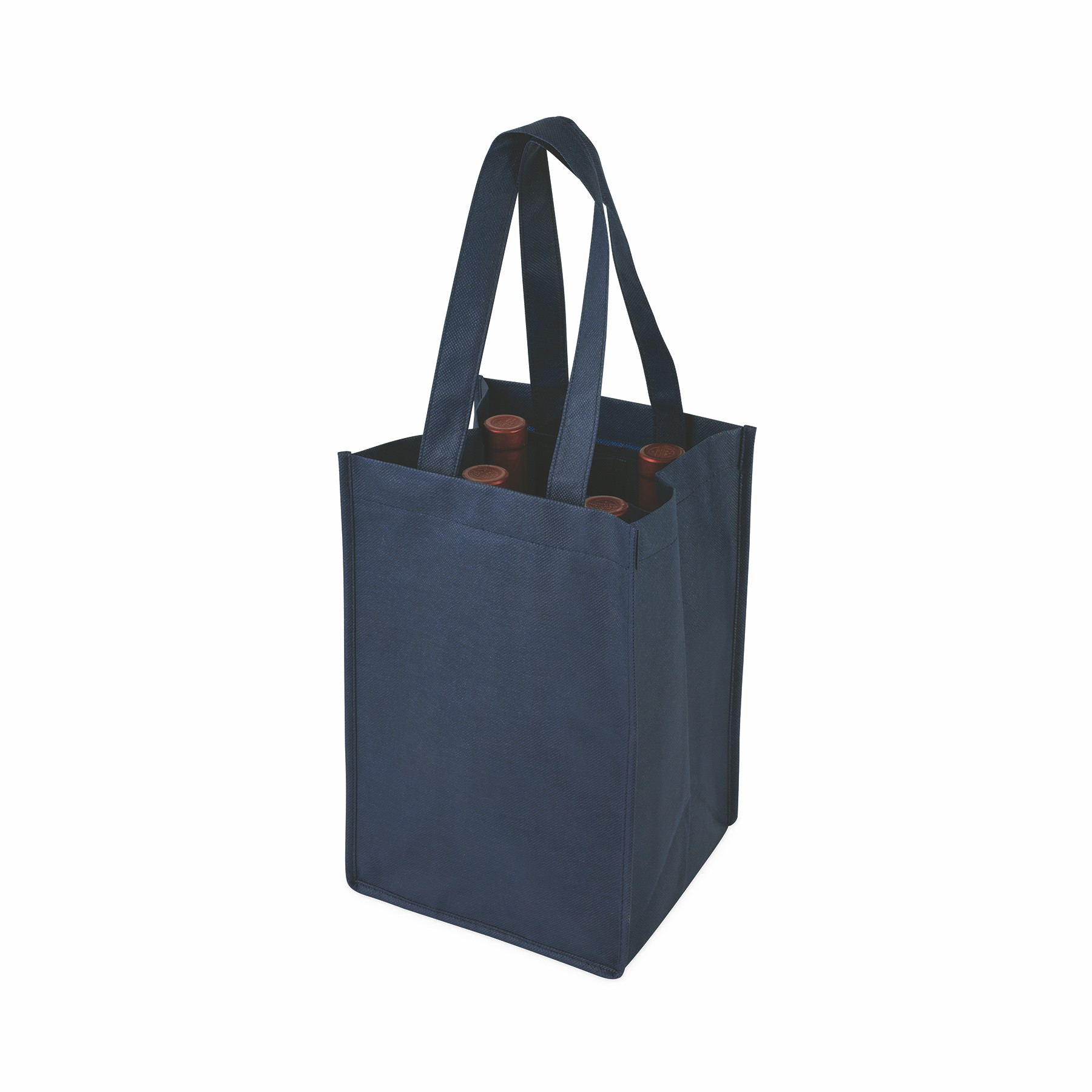 True® 4 Bottle Non-Woven Wine Tote 4