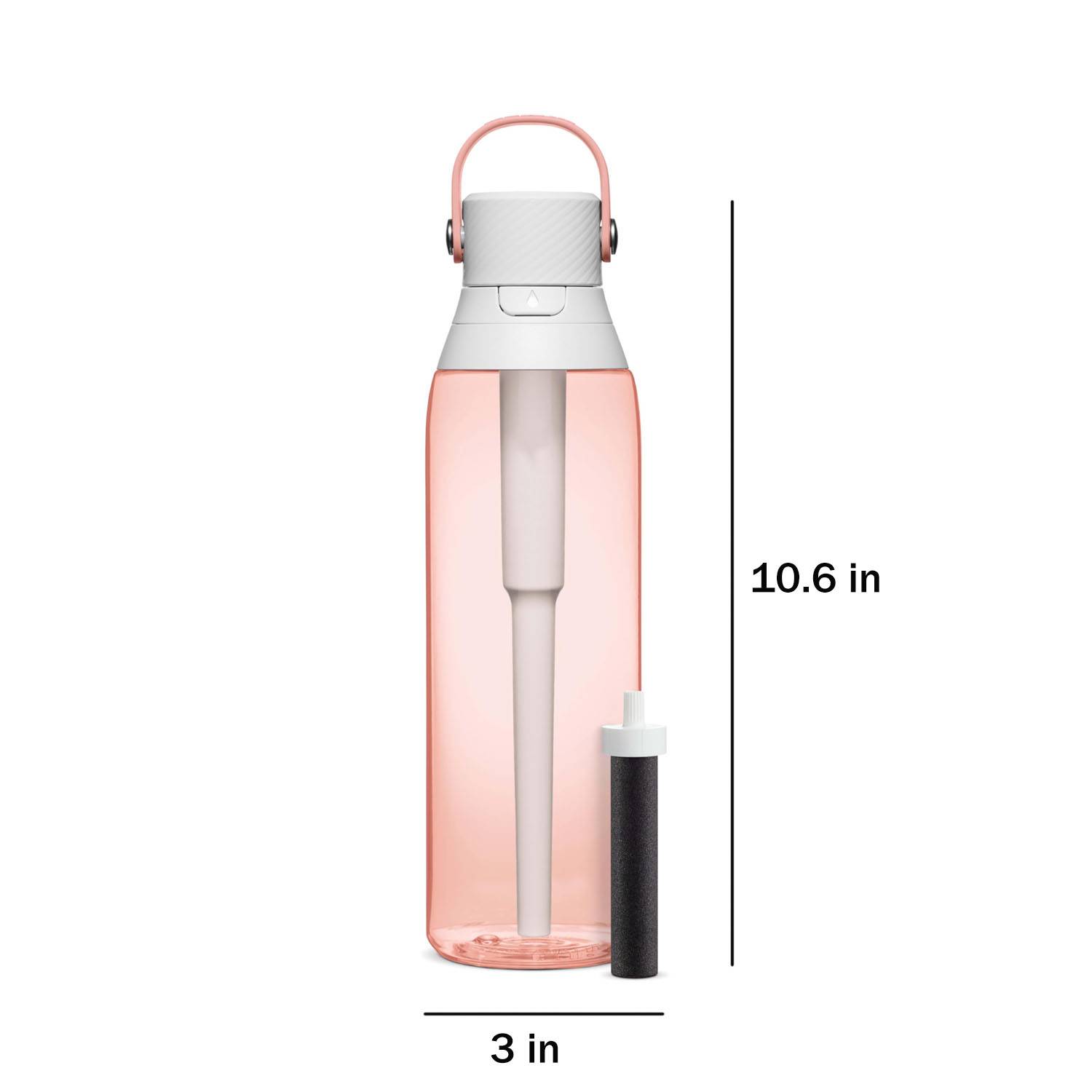 26oz Portable Plastic Filter Water Bottle w/ Straw 6