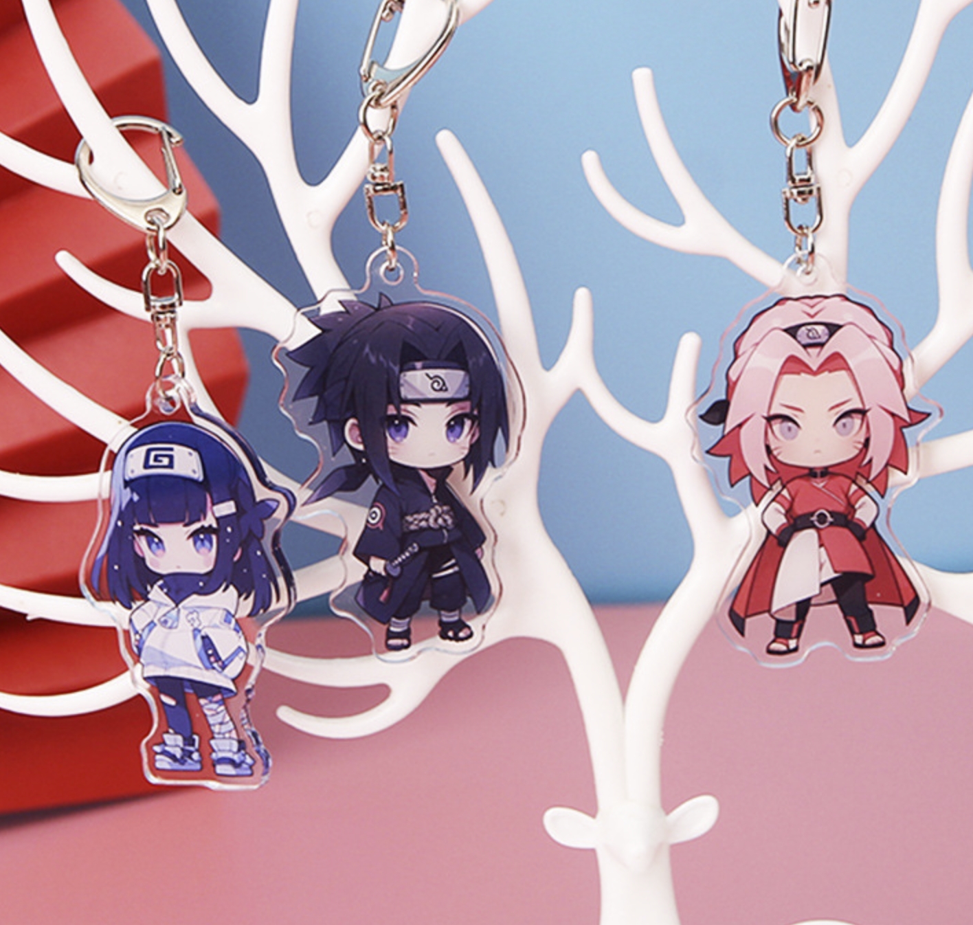 Custom Any Shaped Acrylic Cartoon Keychain for Two Sides Printing 2