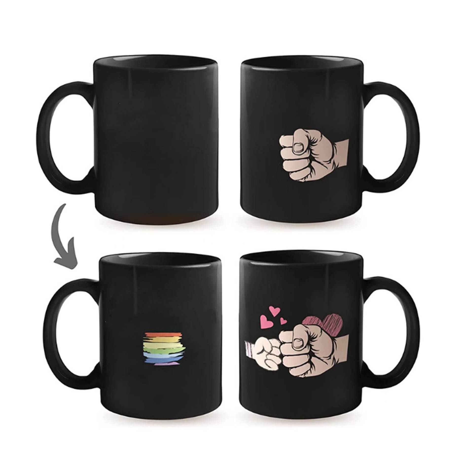 Heat Changing Ceramic Coffee Mug 4