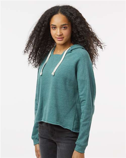 Women's Angel Fleece Crop Hooded Sweatshirt - W23101 15