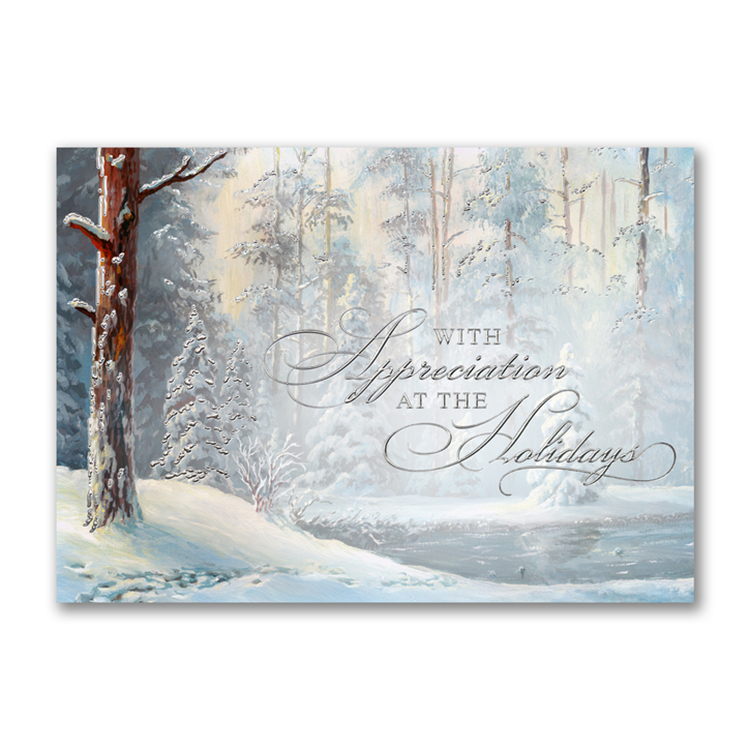 Frosty Appreciation Holiday Card 1