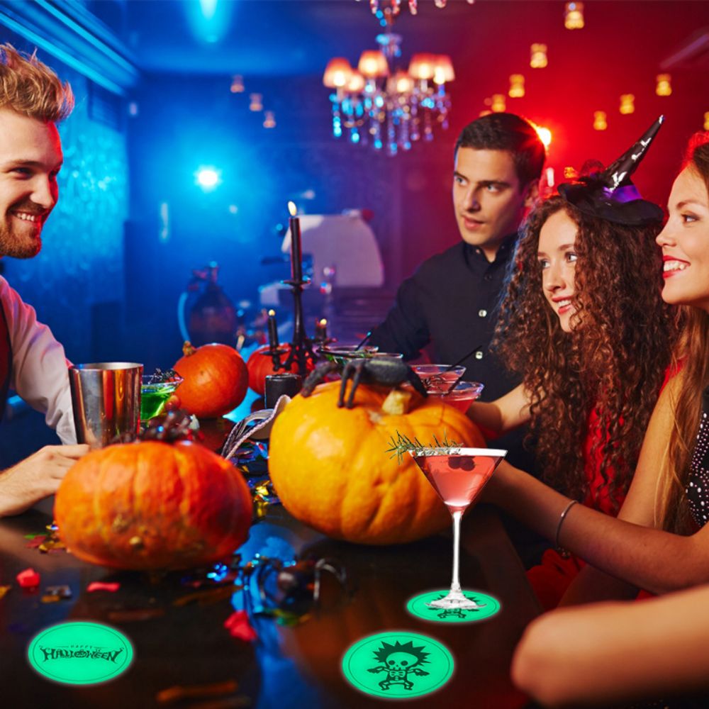 Halloween Luminous Silicone Coaster 3