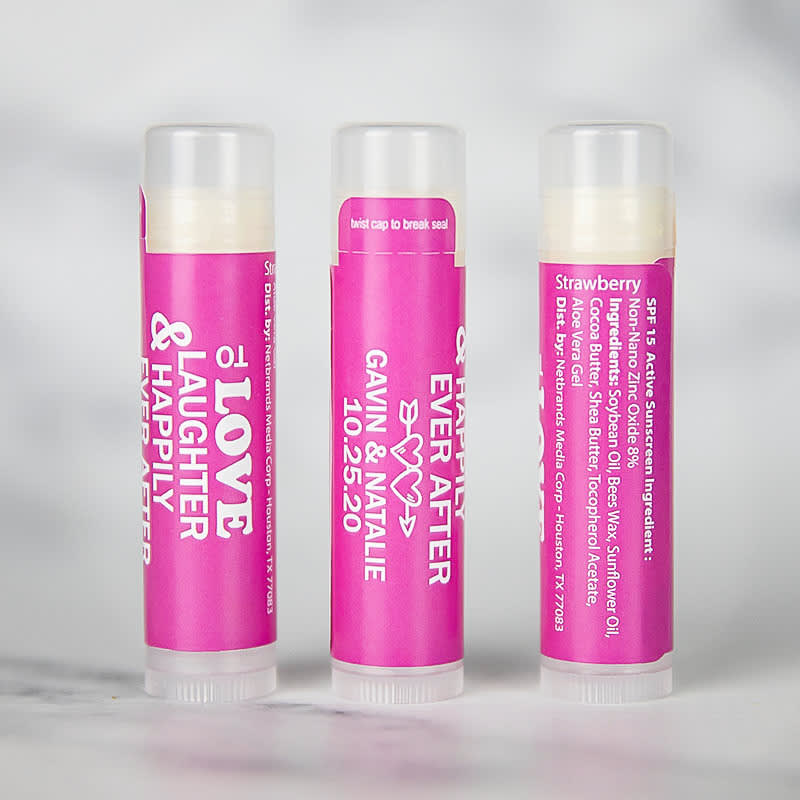 Custom SPF 15 Beeswax Lip Balms - One Imprint Color 9