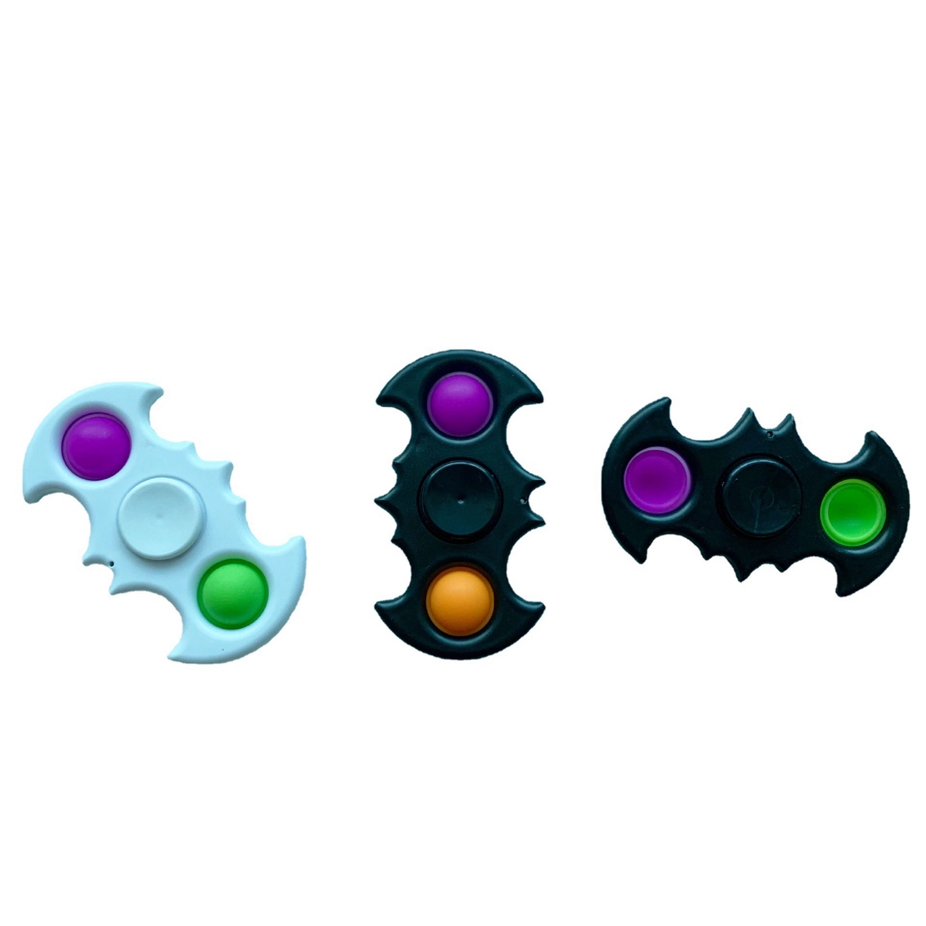 Bat Shape Silicone Push-Pop Bubble Fidget Sensory Spinner 6