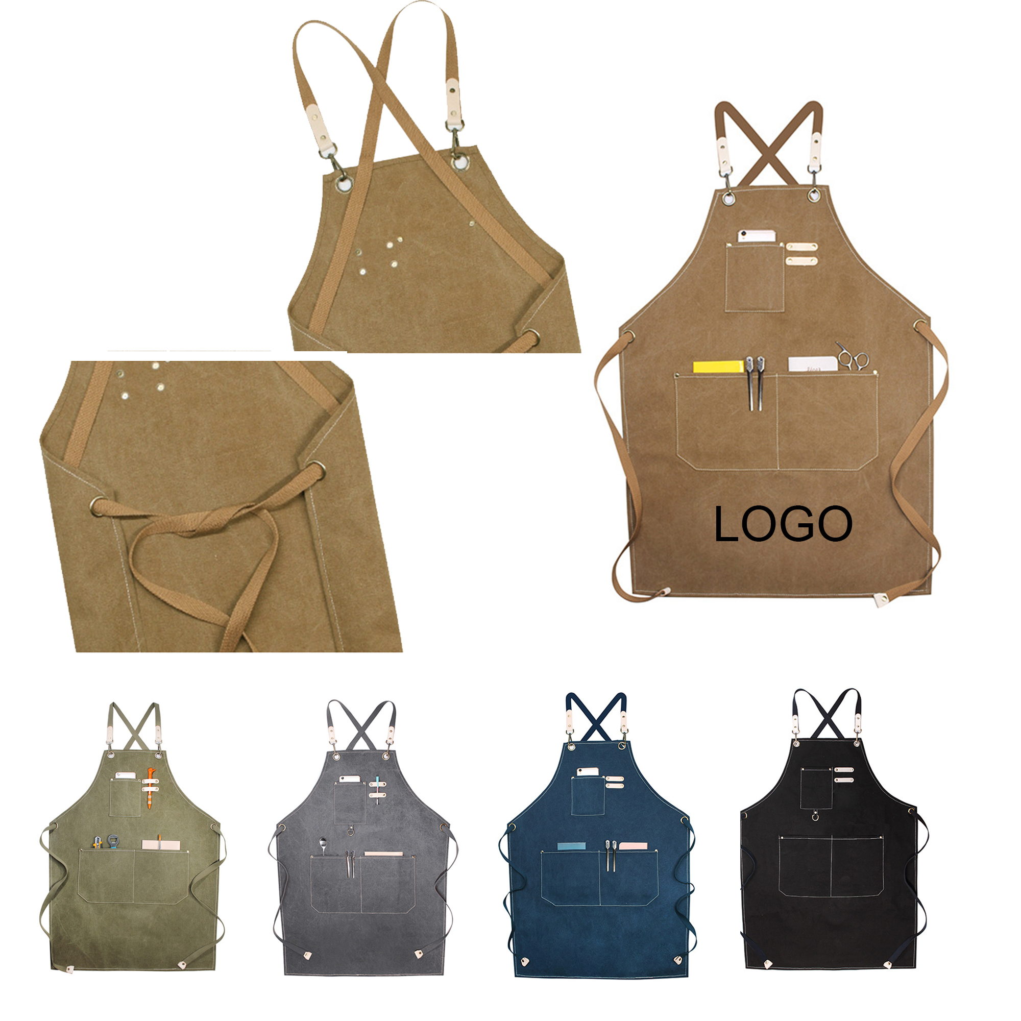 Custom Multifunctional Canvas Apron 6