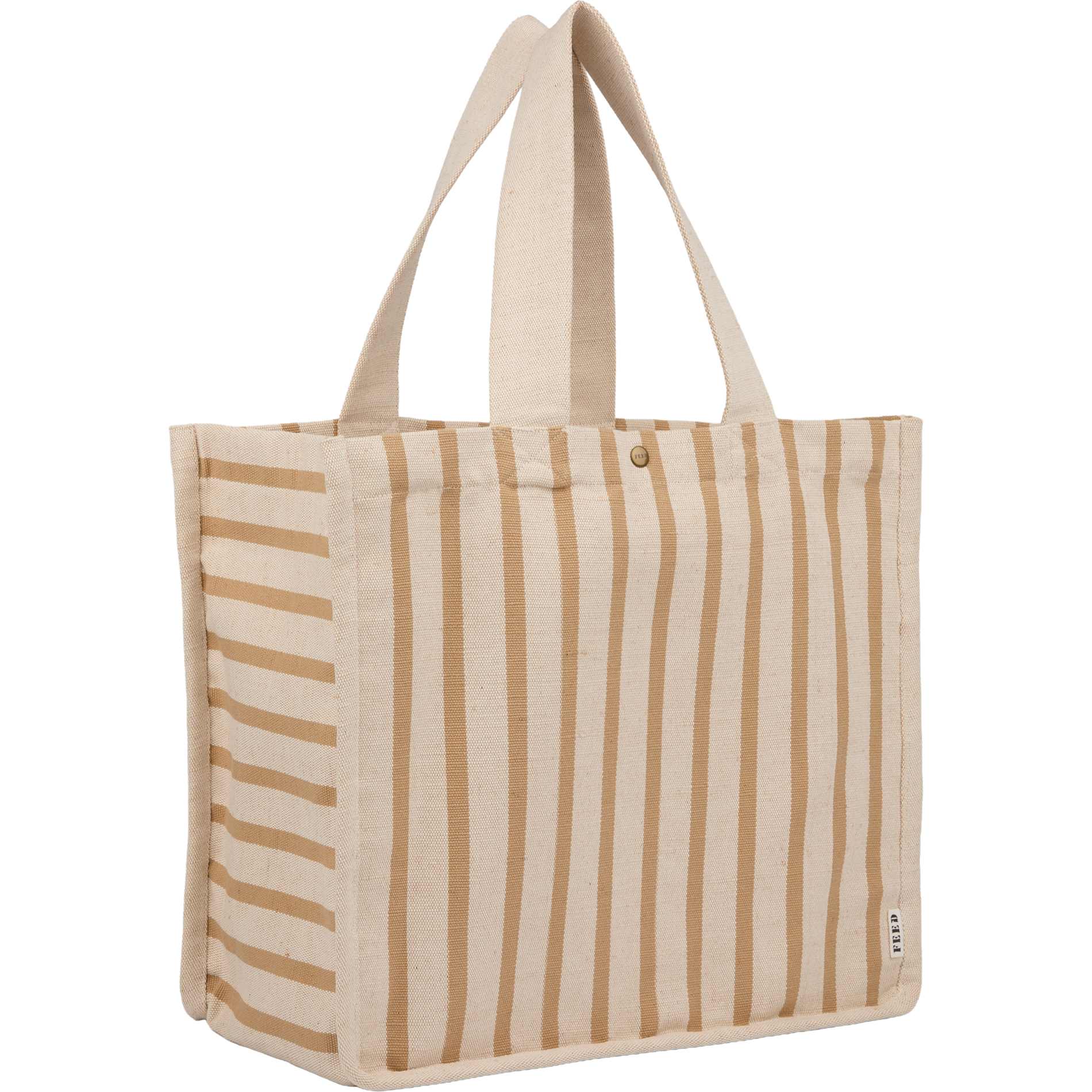 FEED Cotton and Jute Striped Tote 14