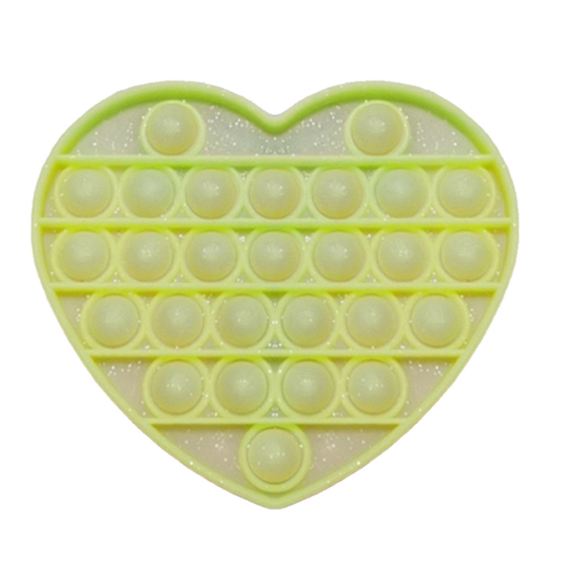 Heart Shape Noctilucence Bubble Sensory Fidget Toy 5
