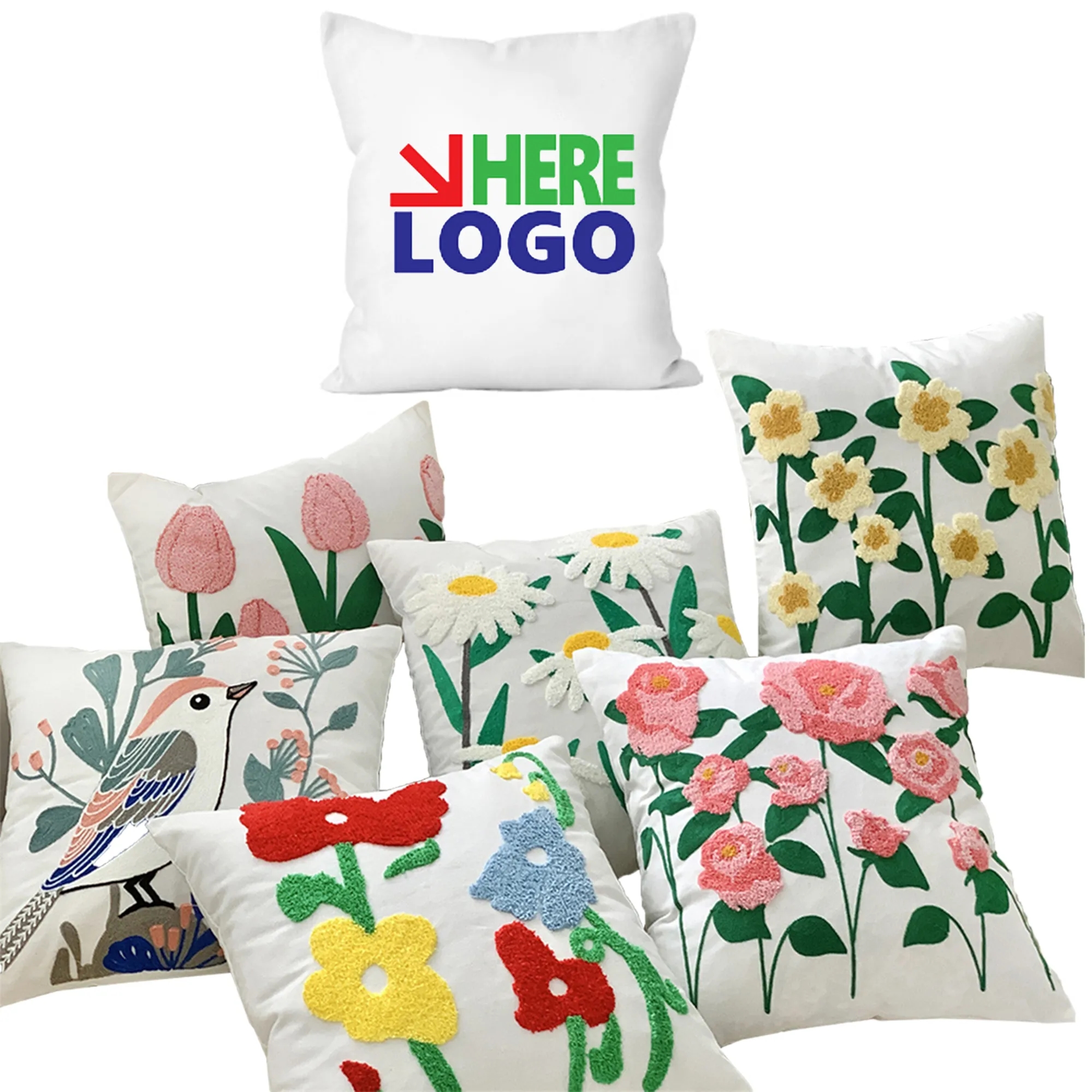 Romantic French Embroidered Pillowcase 2