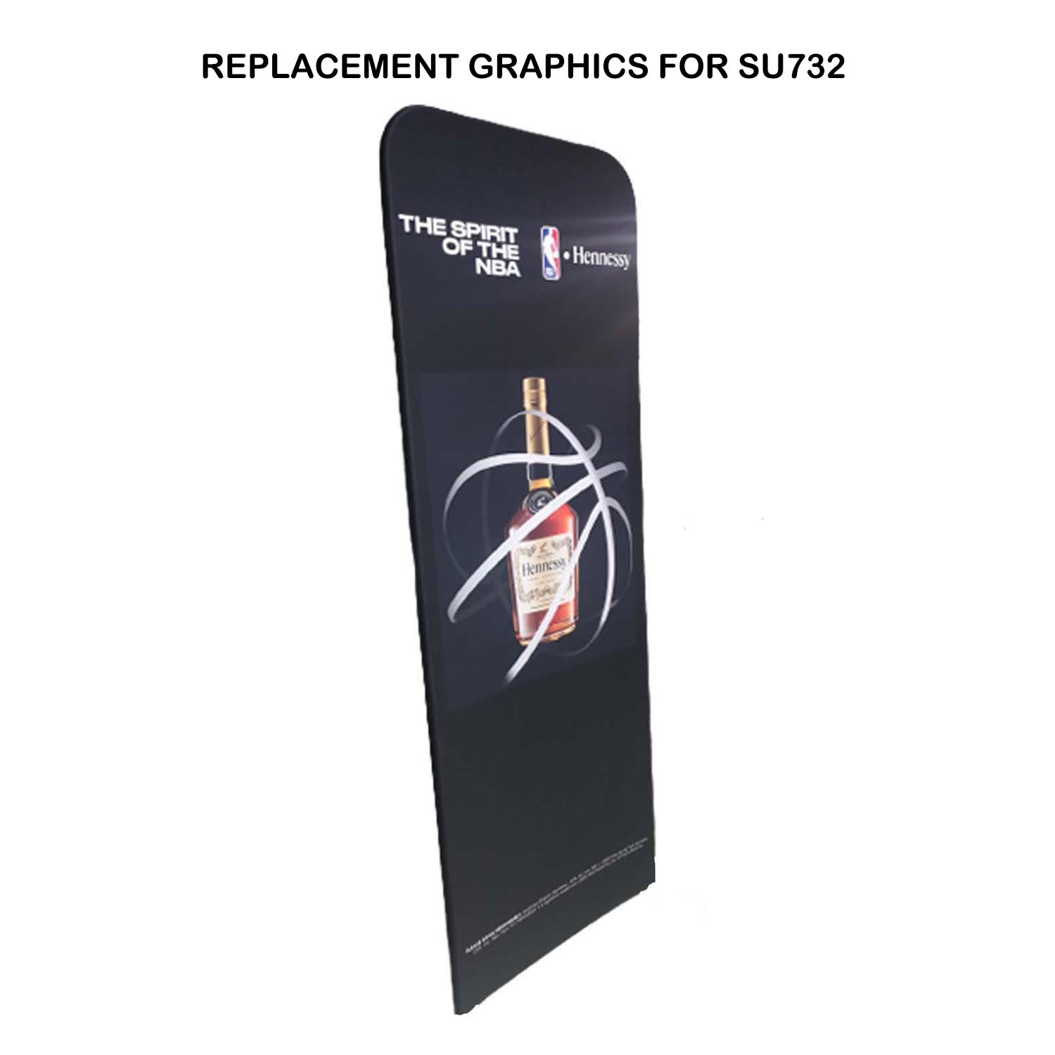 24 Hr Express - Replacement Graphics Double Sided 3'W x 96"H EuroFit Tension Fabric Slip on Cover 4