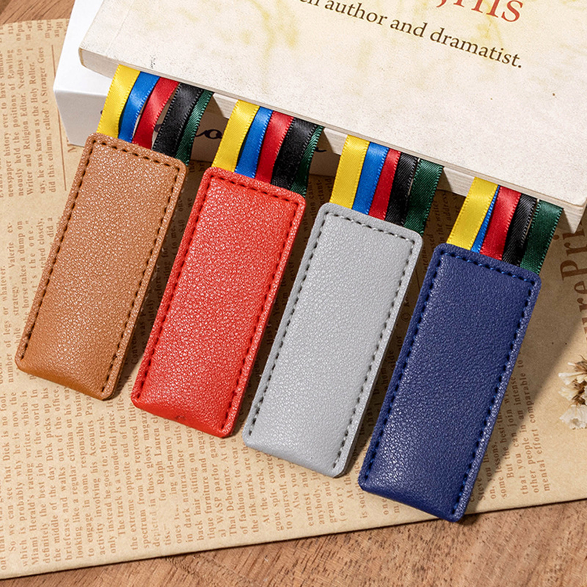 Leather Bible Ribbon Bookmarks 1