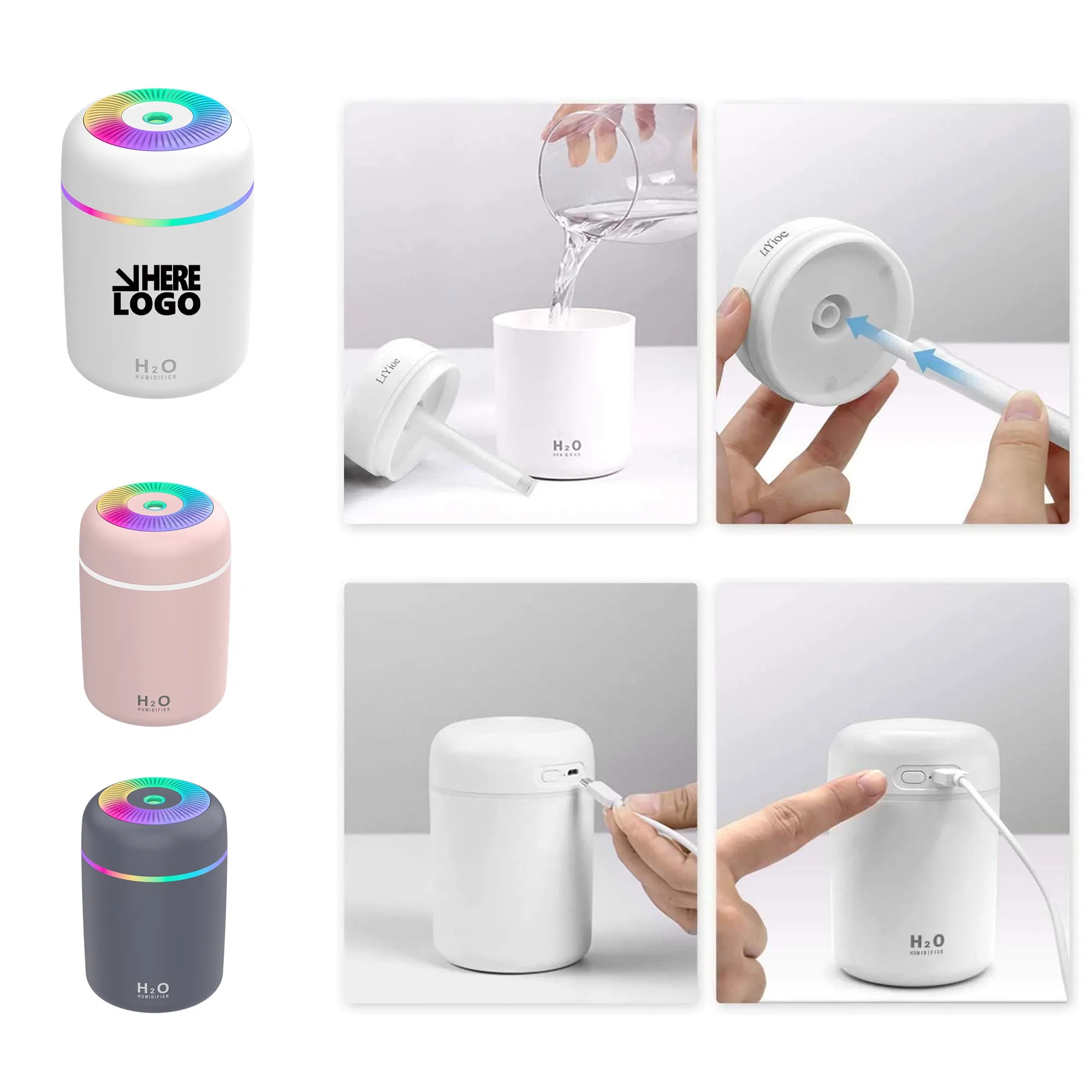 Desktop Home Car Air Humidifier And Purifier 1
