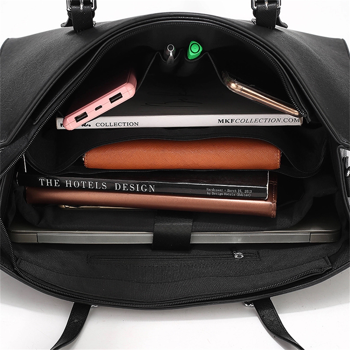 Laptop Bag For Women Leather 15.6 Inch Computer Tote Bag 6