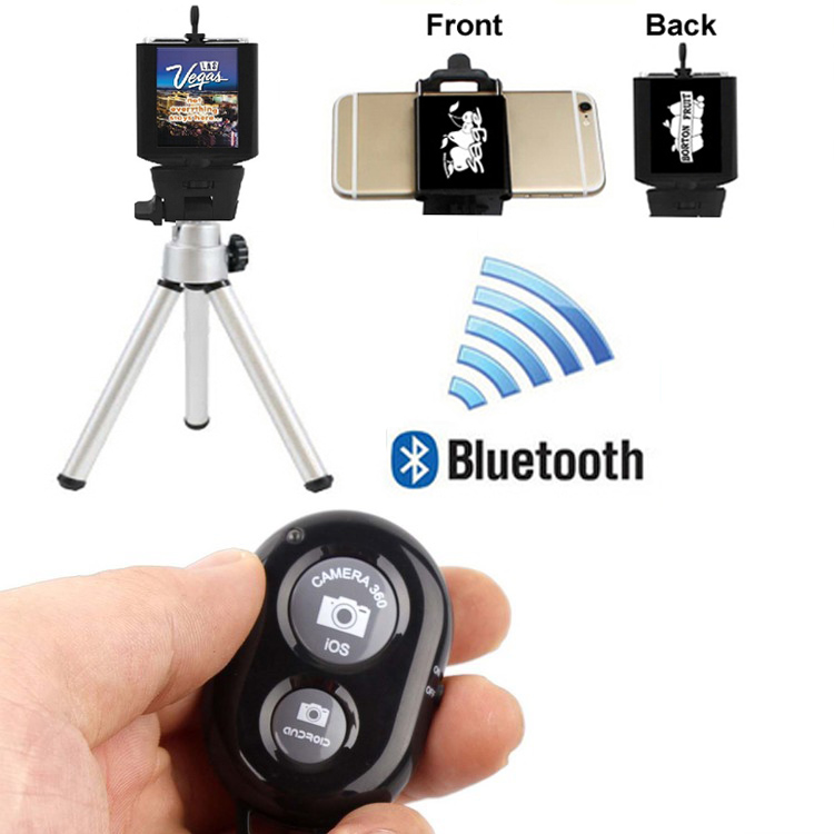iBank ® Universal Smartphone Camera Tripod + Bluetooth Shutter 2