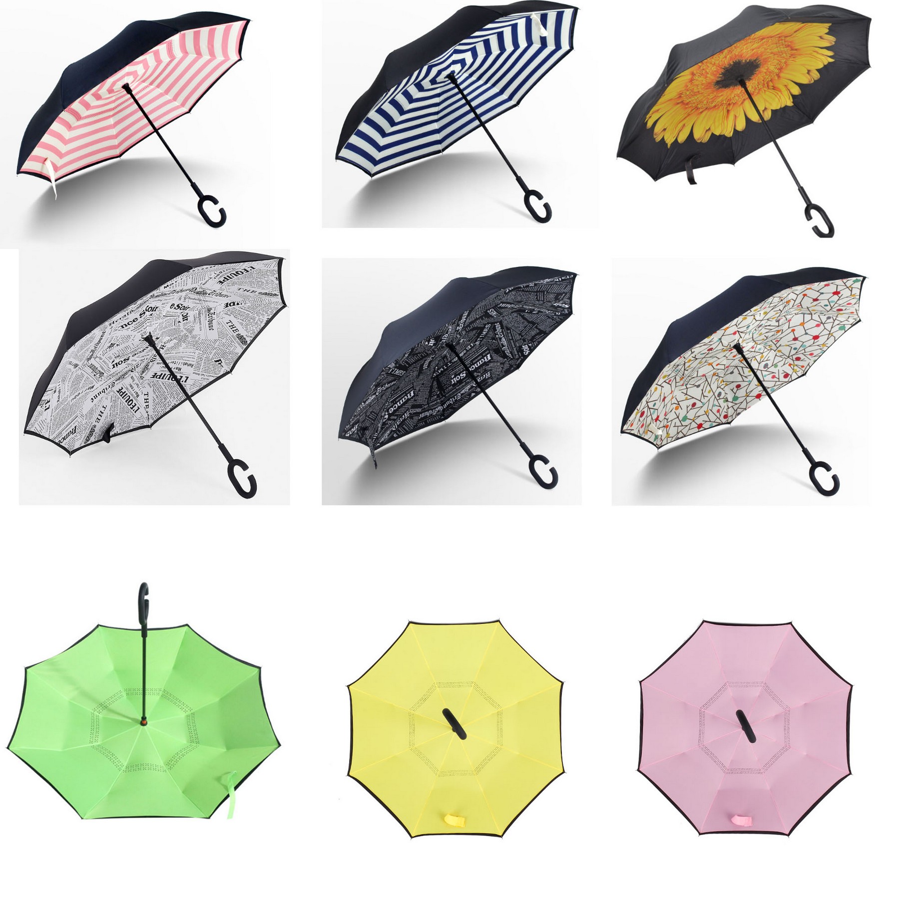 Inverted Reverse Upside Down Umbrella 3