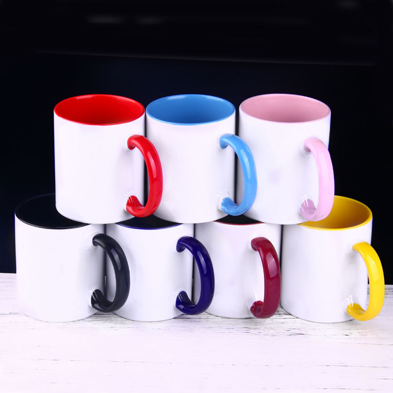 11 Oz. Internal-Color Coffee Ceramic Mug 1