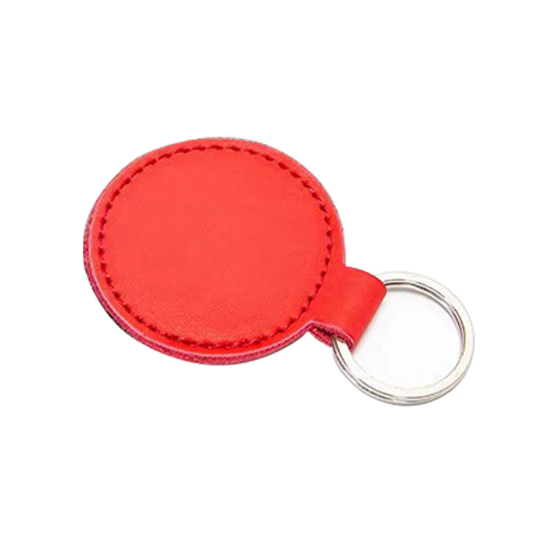 Simulated Leather Circular Key Chain 10
