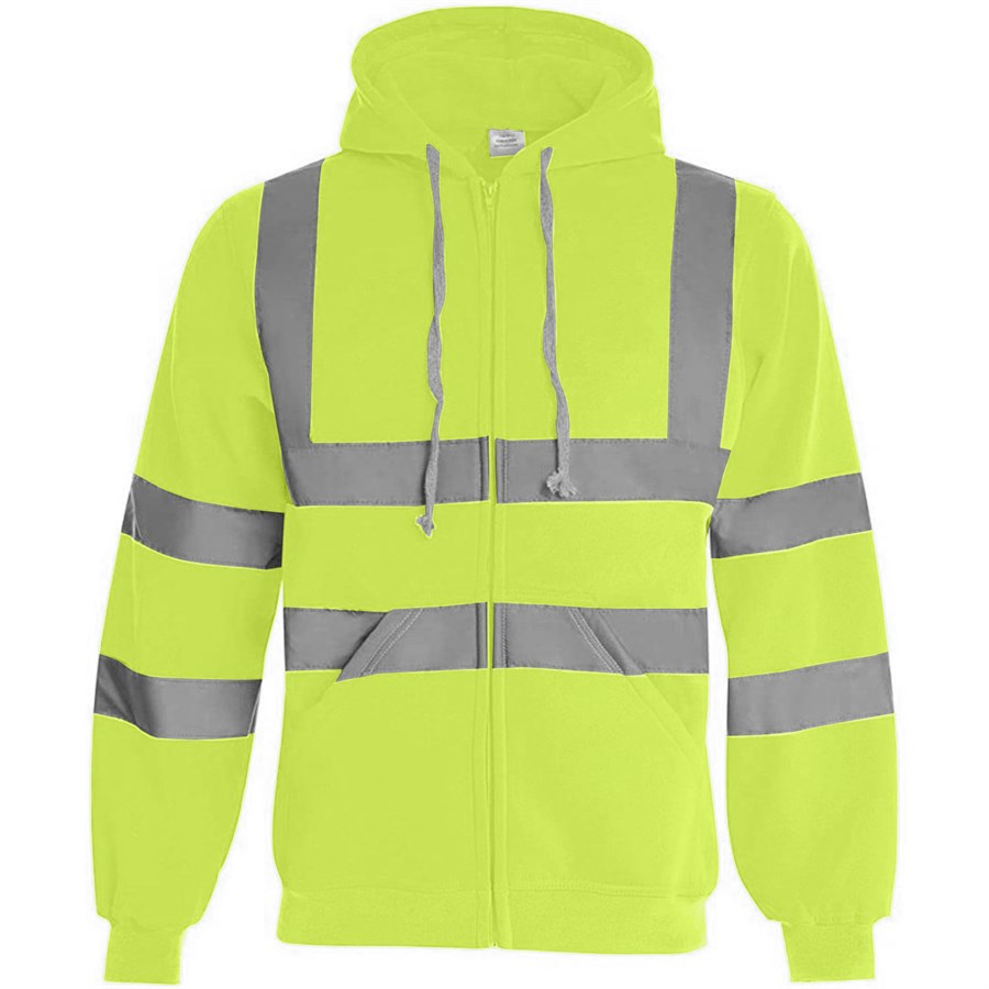 VISIPRO Reflective Safety Full-Zip Hoodie with Bands & Brace 22