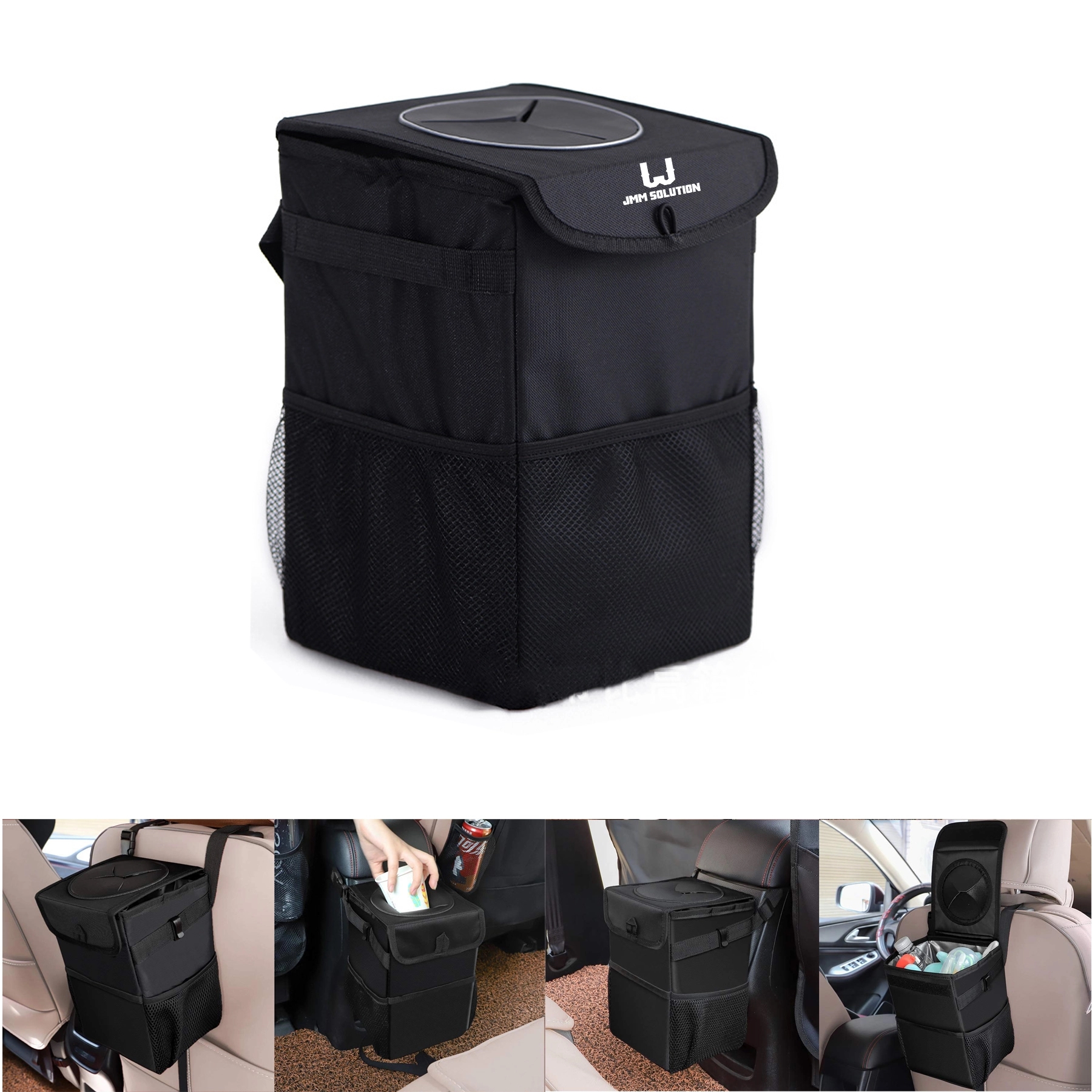 Car Trash Can With Lid 1