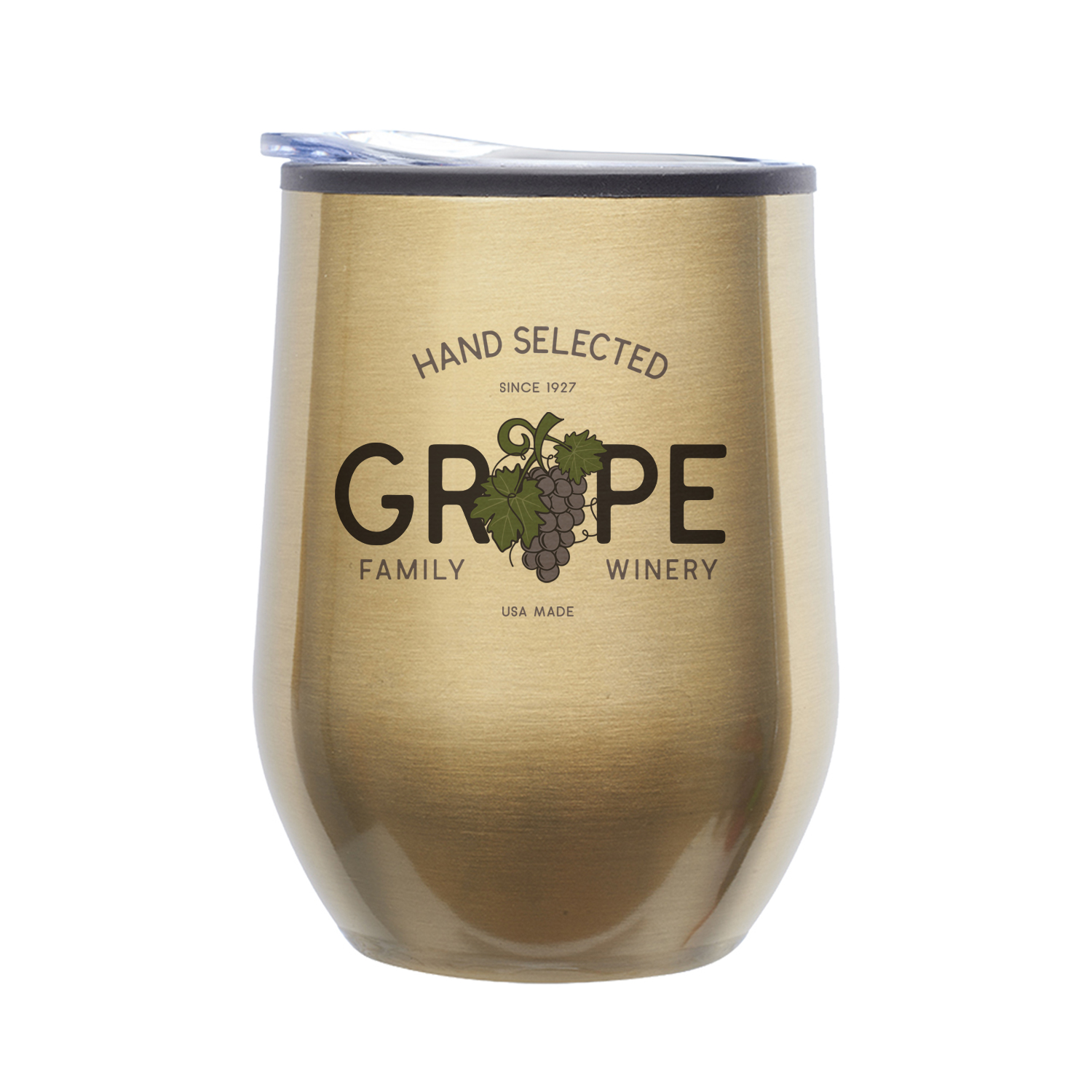 12 oz. Divvy Stainless Steel Stemless Wine Glass (Full Color Imprint) 5