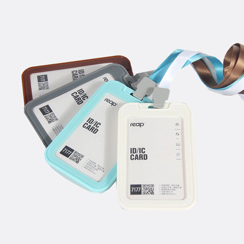 ID Badge Holder with Neck String Lanyard 7
