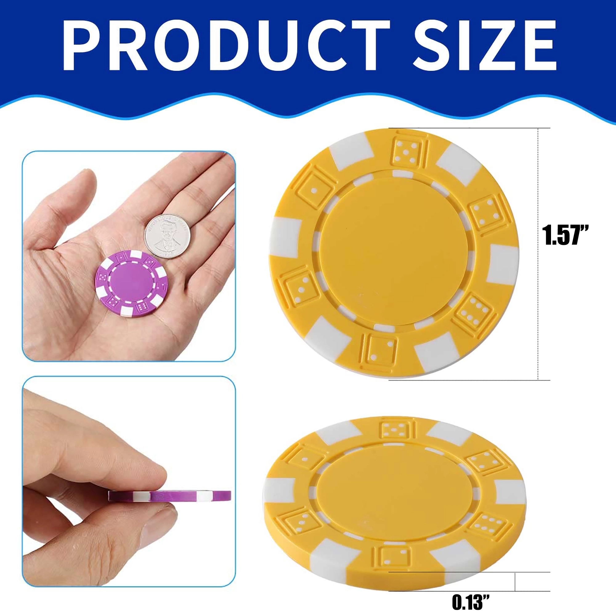 11.5 g Professional Poker Chips 5