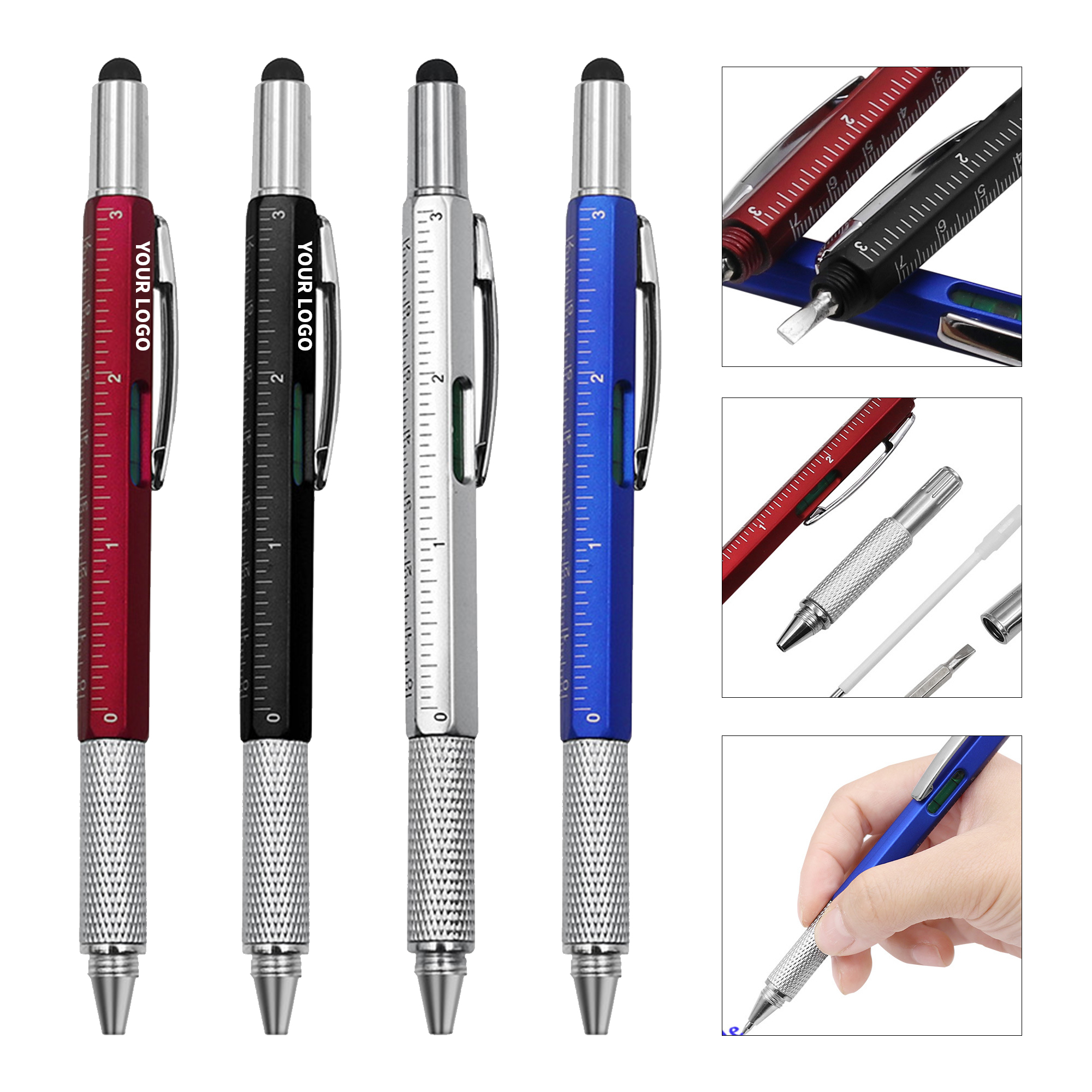 ABS Material Six In One Multifunction Pen 1