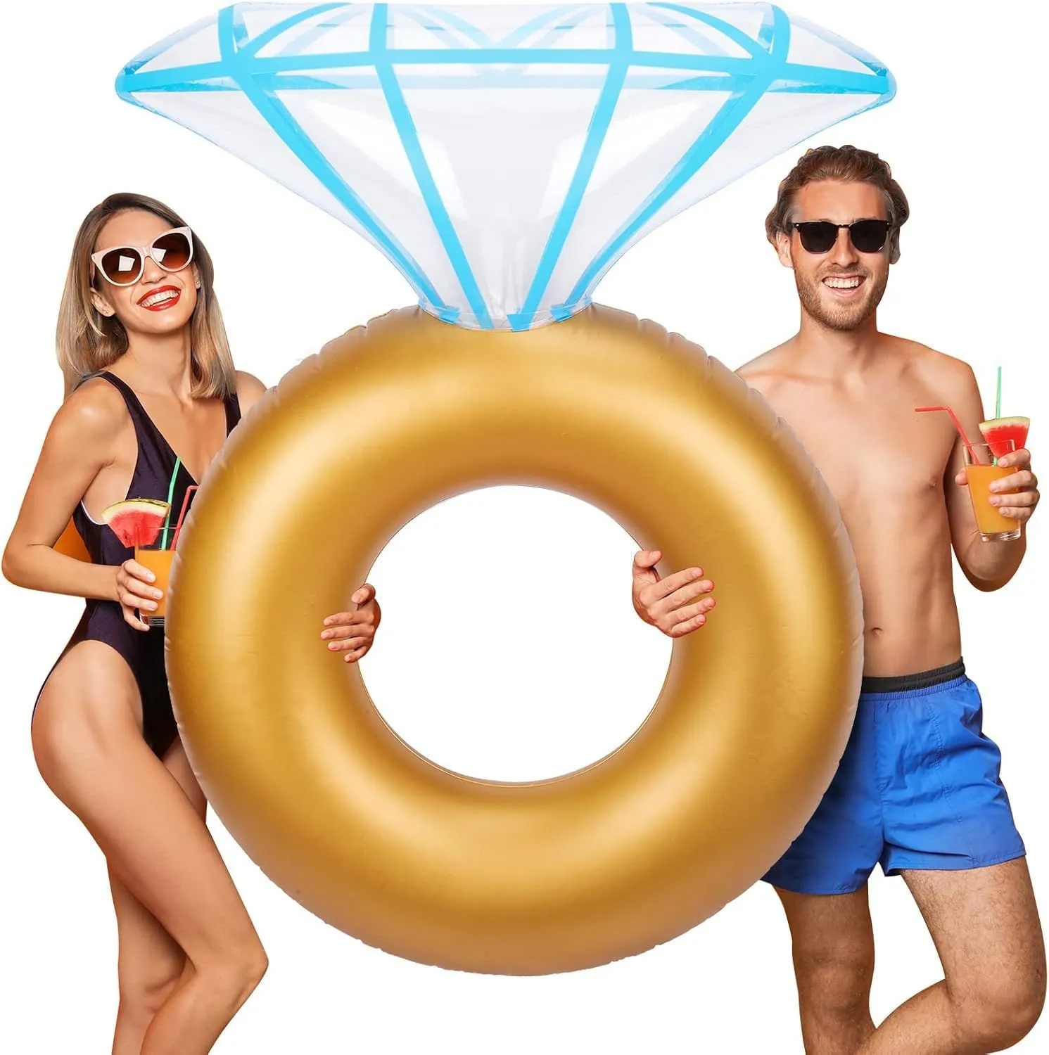 PVC Diamond Inflatable Floating Raft 4