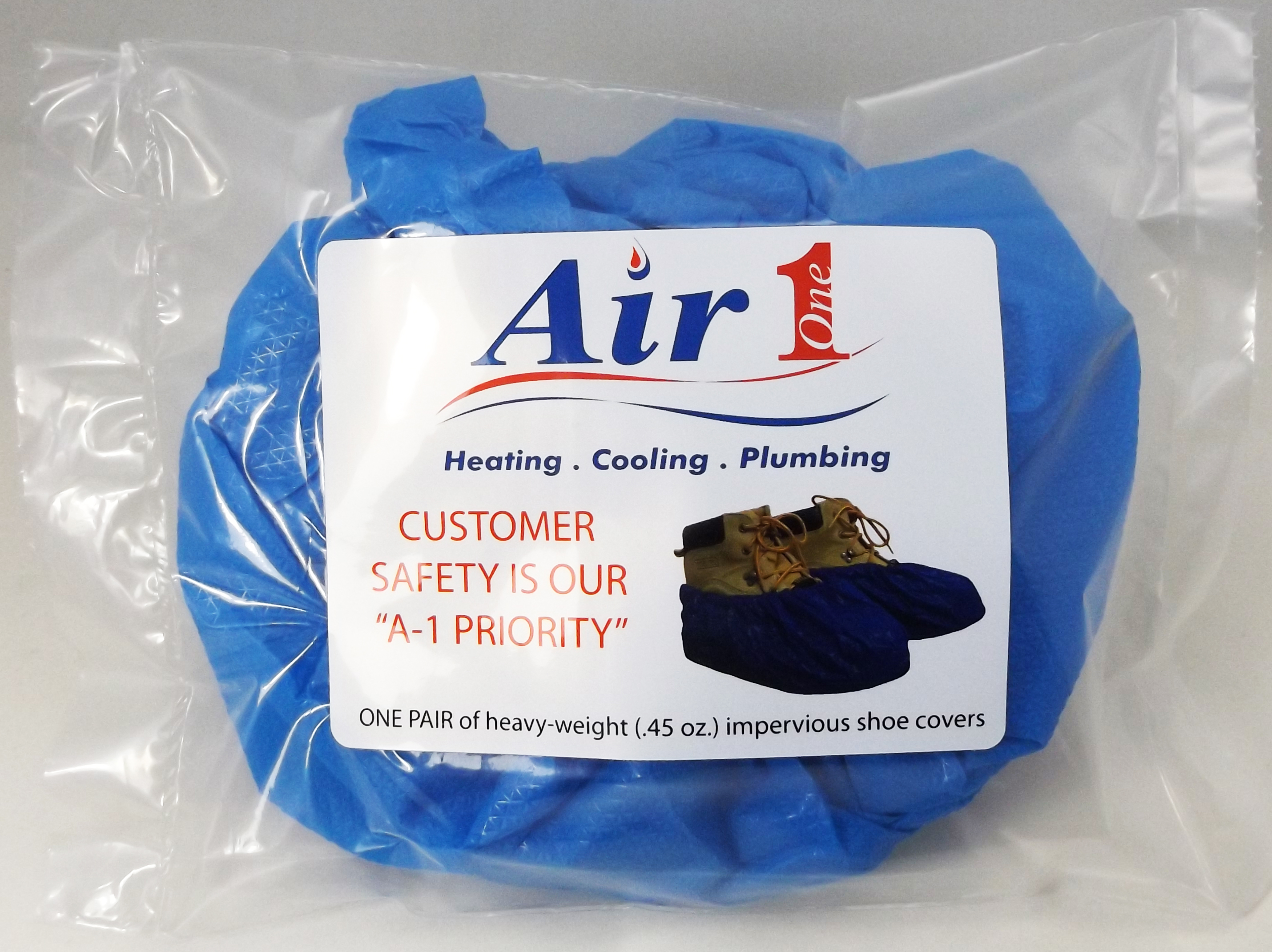 Heavyweight 12gm (.45 oz.) CPE, Impervious Shoe/Boot Covers - PromoPack 4