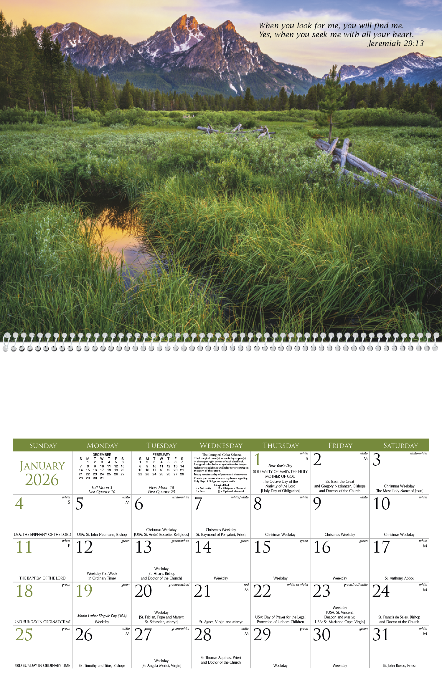 Triumph® Calendars Catholic Scenic Calendar 6