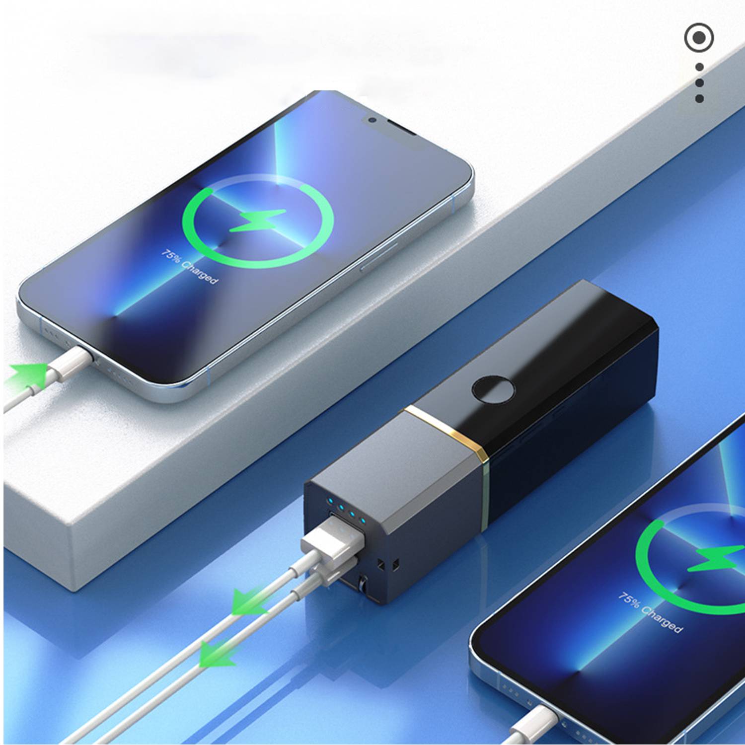 Multi-functional 3-in-1 charging Power Bank W/ LED flashligh 6
